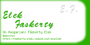 elek faskerty business card