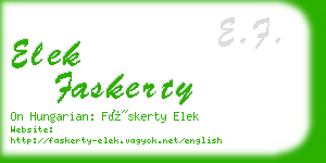 elek faskerty business card